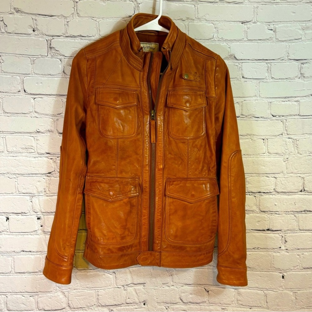 Lucky Brand Leather Moto Jacket